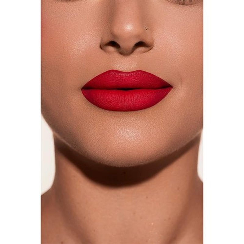 LaBomme - MADAMME MATTE LIQUID LIPSTICK in FLAME THROWER - smooth no smudge, no bleed, non-drying lipstick, bold colors, vegan & cruelty free
