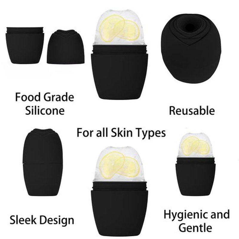 Evmliy 2Pack Ice Face Roller, Silicone Ice Roller for Face to Tighten and Lift Skin, for Face & Eye Puffiness Relief, Reusable Facial Mold for Neck to Enhance Natural Glow, Skin Care for Women Beauty