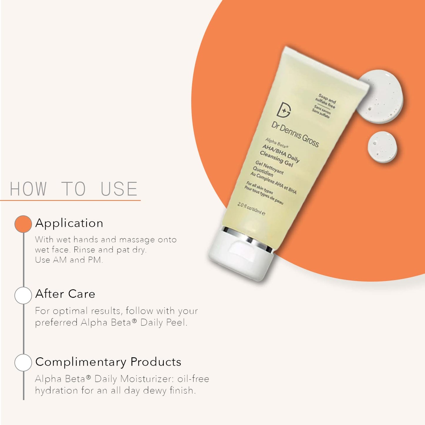 Dr Dennis Gross Alpha Beta® AHA/BHA Daily Cleansing Gel, for Skin That is Dull, Congested and Uneven Tone & Texture (Jumbo 16 Fl Oz)