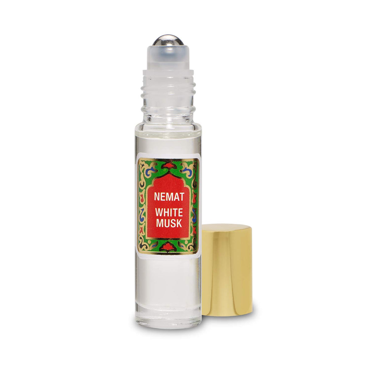 White Musk Perfume Oil Roll-On - White Musk Fragrance Oil Roller (No Alcohol) Perfumes for Women and Men by Nemat Fragrances, 10 ml / 0.33 fl Oz