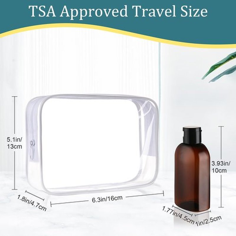 Cosywell Travel Shampoo Bottles 4pcs 3.4oz TSA Approved Travel Size Bottles for Toiletries Leak Proof Empty Lotion Containers with Flip Cap Small Plastic Squeeze Bottles