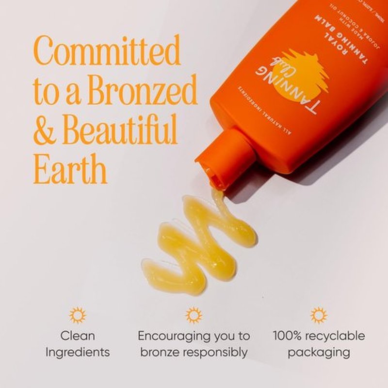 Royal Tanning Balm - Hydrating Oil for Outdoor Sun - Non-Toxic Botanical Lotion for Outdoor Summer Sun Exposure - Travel & Beach Skincare Product