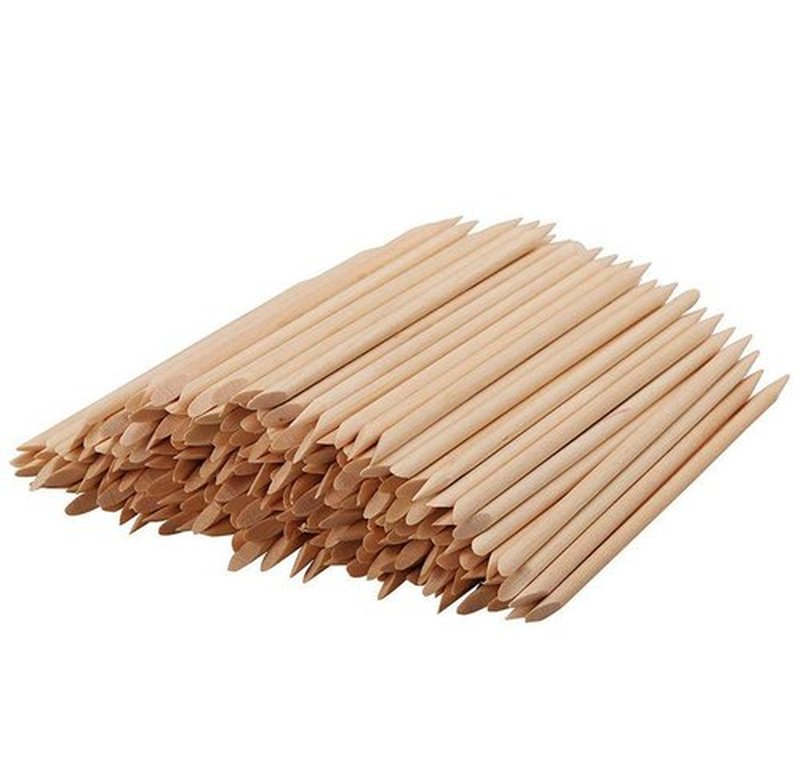 Rocutus 1000pcs Nail Art Wood Sticks Cleaning Nail Polish Cuticle Pusher Remover Manicure Tools for Women (1000 Pieces)