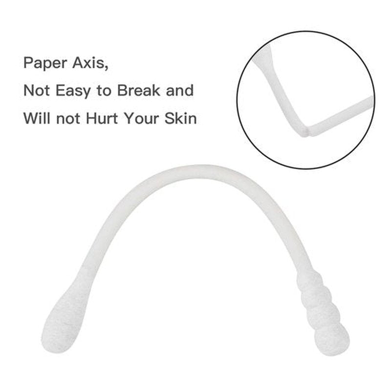 Cotton Swabs, tifanso 200 Count Natural Double Tipped Cotton Bubs, Cruelty-Free Cotton Swabs, Chlorine-Free Hypoallergenic (White)