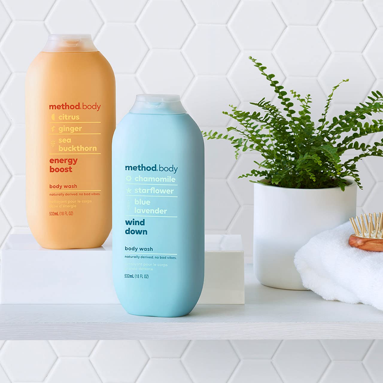 Method Body Wash, Energy Boost, 18 oz, 2 pack, Packaging May Vary
