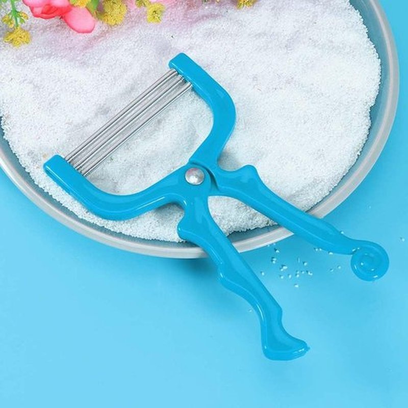 FRCOLOR 3 Sets 2pcs Facial Hair Remover Manual Epilator Spring Hair Remover Hair Threading Tool Removal Epilator Smooth Glide Epilator Hair Threader Spring Wire Stainless Steel Spring Wink