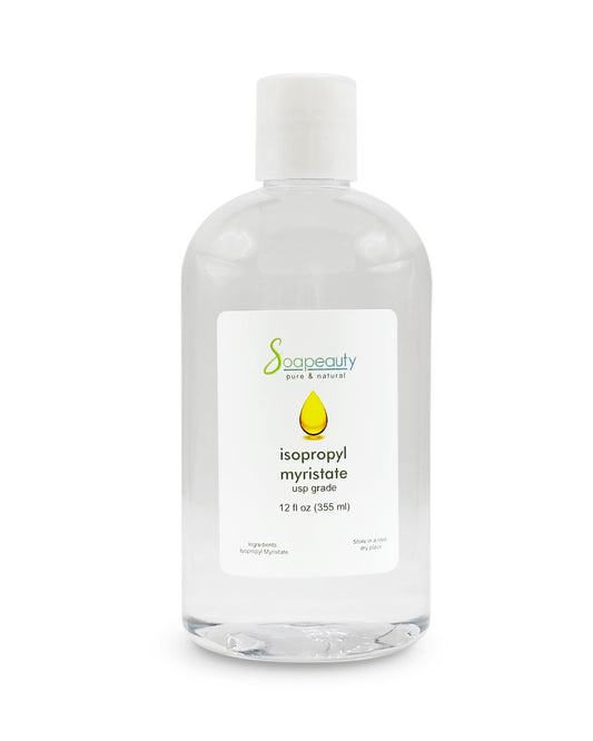 ISOPROPYL MYRISTATE Cosmetic Grade for Soap Making, Fragrances, Shampoo, Creams & Lotion, Makeup & Adhesive Remover, Antiperspirants & Deodorants | 12 fl oz