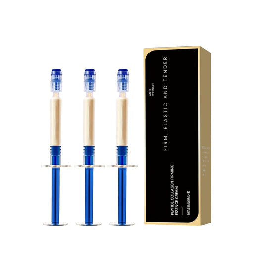 Peptide Collagen Firming Essence Cream Set - Anti-Wrinkle Skin Care for Firm, Elastic & Tender Complexion | 3 x 5mL