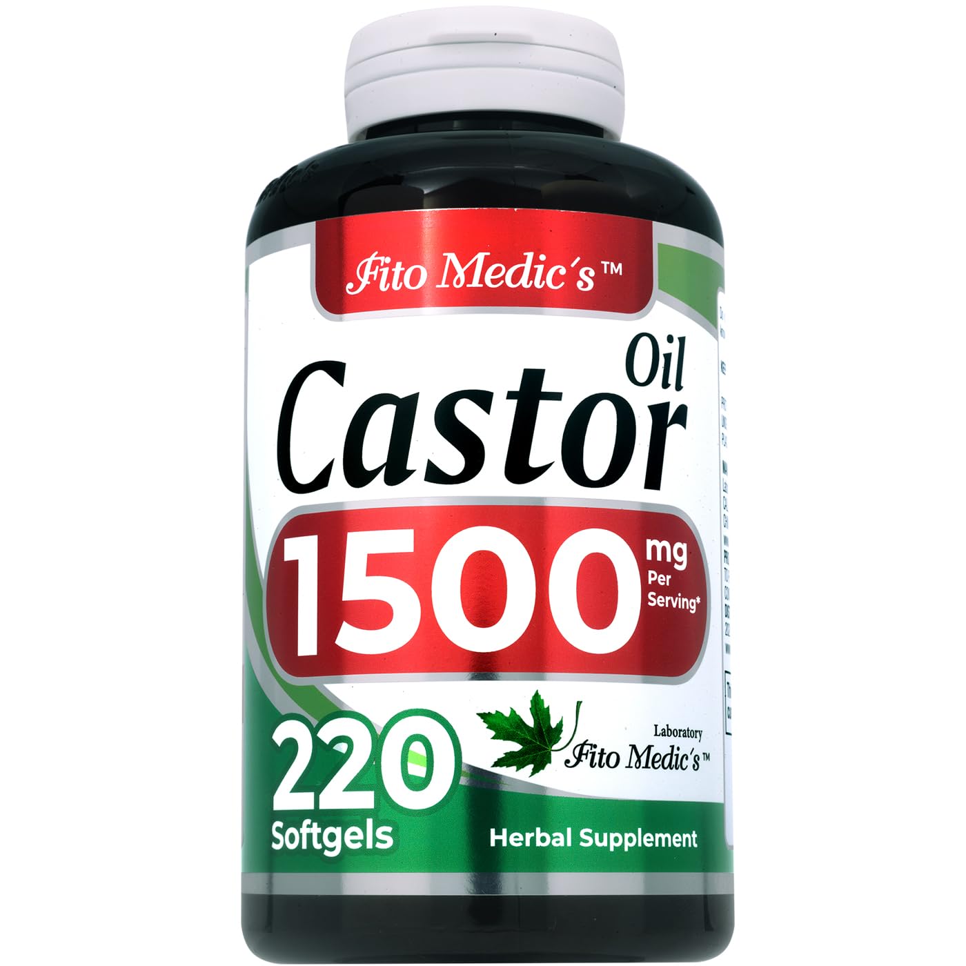 FITO MEDIC'S Lab | Castor Oil Pills |220 softgels | Castor Oil softgels | Concentrate Extract