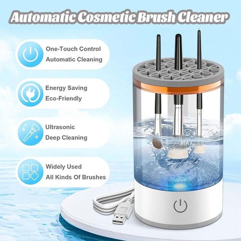 Rinse Hero Brush Cleaner, Beautyswirl Cosmetic Brush Cleaner, 2025 New the Cozy Luna Brush Cleaner, Rinse Hero Makeup Brush Cleaner for Deep Cleaning All Types of Brushes Set