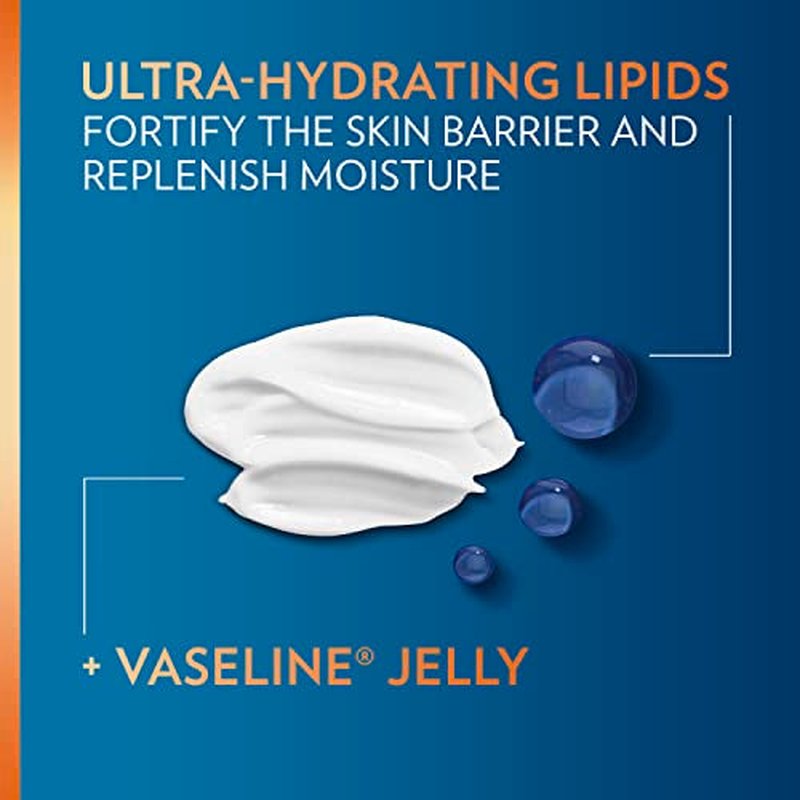 Vaseline Men Fast Absorbing 3-in-1 Face, Hands & Body Lotion for Men, 4 pack For Dry Skin,Absorbs in Just 15 Seconds for Moisturized Skin 20.3 Oz