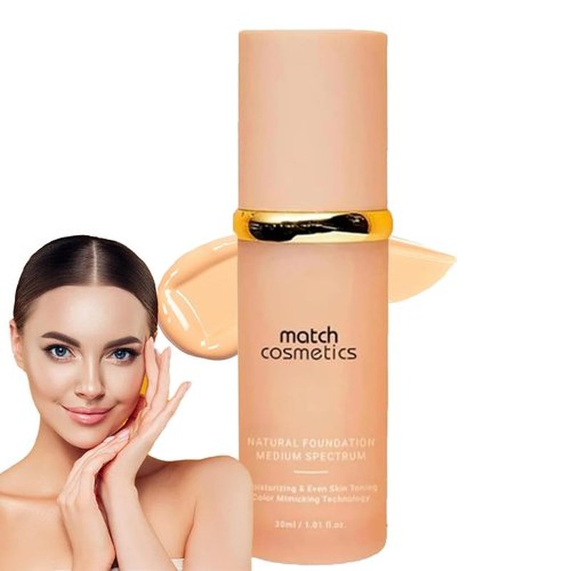 Match Cosmetics Foundation | Match cosmetics foundation 4 in 1 | match foundation 4 in 1- Medium Spectrum | 4 in 1 Foundation Liquid with Spf 50, 4 in 1 Concealer (1pcs)