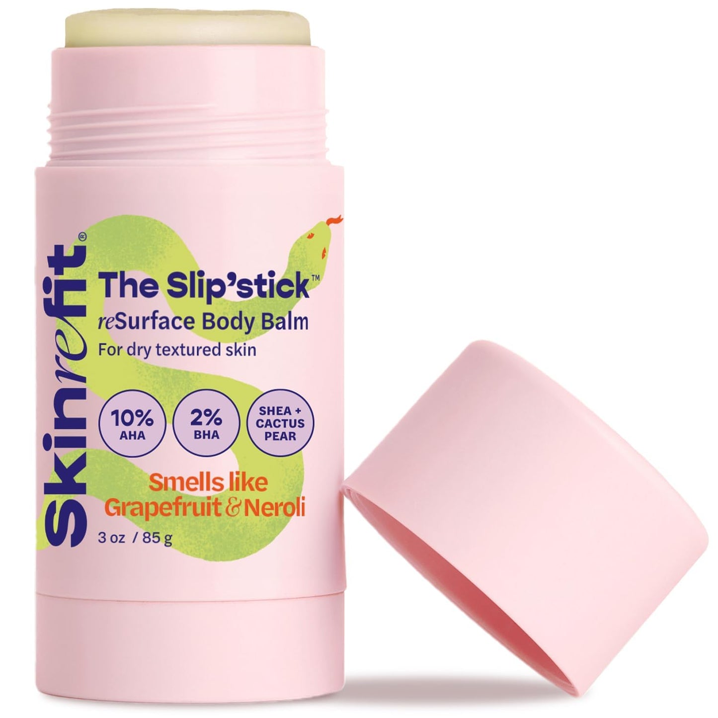 SKINREFIT 10% Glycolic Acid Exfoliating Stick, Strawberry Skin Treatment