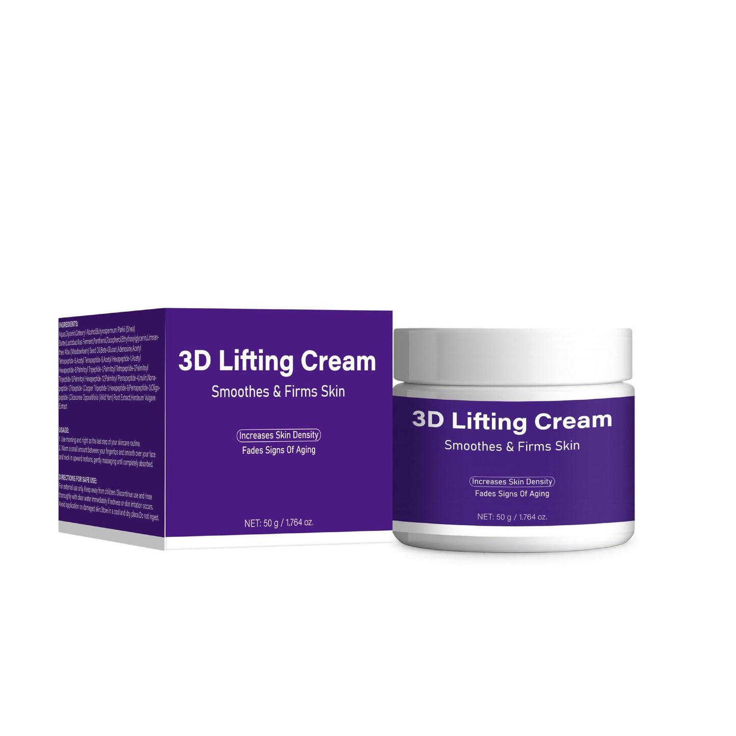 Euhrceudy 3D Lifting Cream - Anti-Aging Cream - Smoothes Skin, Firms Elasticity, Enhances Skin Density - For Facial and Neck Wrinkles 1.7 fl oz