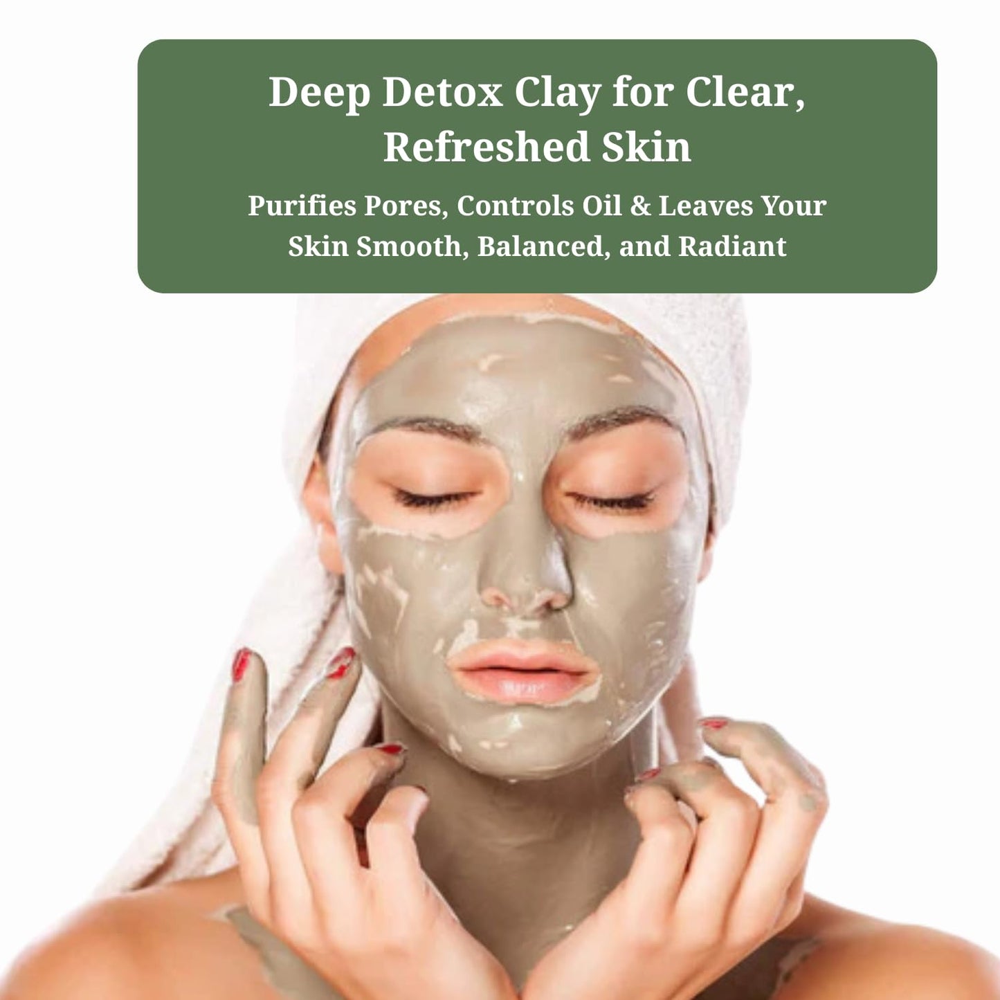 Aromatics International French Green Clay (Montmorillonite) Powder 8 oz – 100% Pure Detox Face Mask, Deep Pore Cleansing, Acne Support, Oily Skin Control, Mineral-Rich Bath Clay, From France