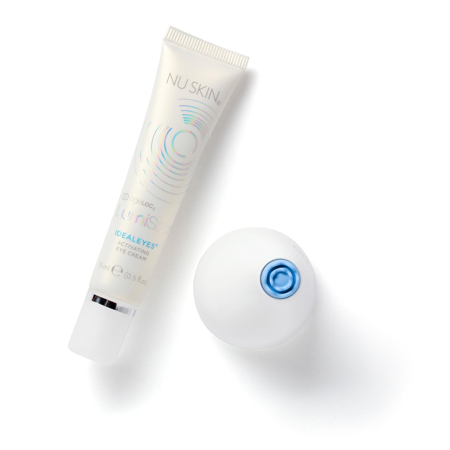Nu Skin - ageLOC LumiSpa IdealEyes | Say Goodbye to Tired Eyes with Activating Eye Cream | Designed to Work with ageLOC LumiSpa Accent | Targets Dark Circles, Puffy Eyes, and Fine Lines | 2 Pack