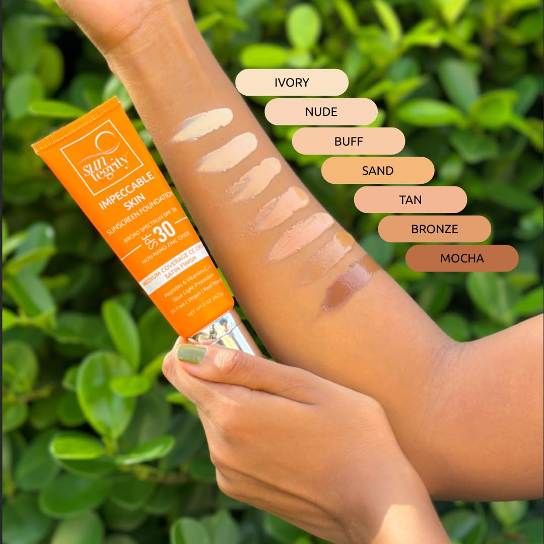 Suntegrity Impeccable Skin - Tinted Sunscreen, Broad Spectrum SPF 30 (Ivory) - 2 oz
