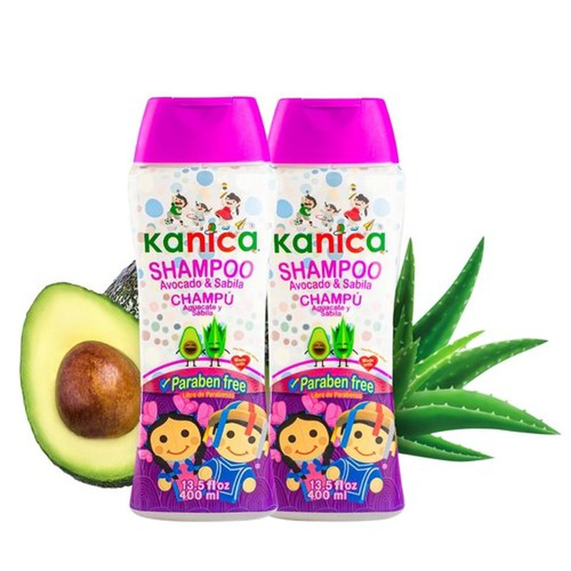 KANICA Avocado & Aloe Vera Shampoo - Paraben-Free Hair Shampoo - Cruelty-Free Gentle Shampoo Hair Care for Deep Clean & Detangle Ingredients for Hydrated, Shiny Hair - 13.5 fl oz Shampoo for Kids