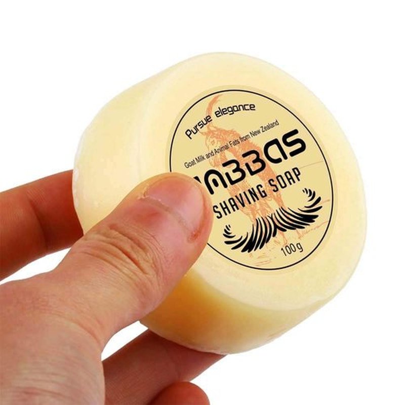 Anbbas 4in1 Vegan Style Synthetic Badger Hair Shaving Brush, Stainless Steel Shaving Stand Milk Shaving Soap and Bowl Set for Men Close Shave Kit