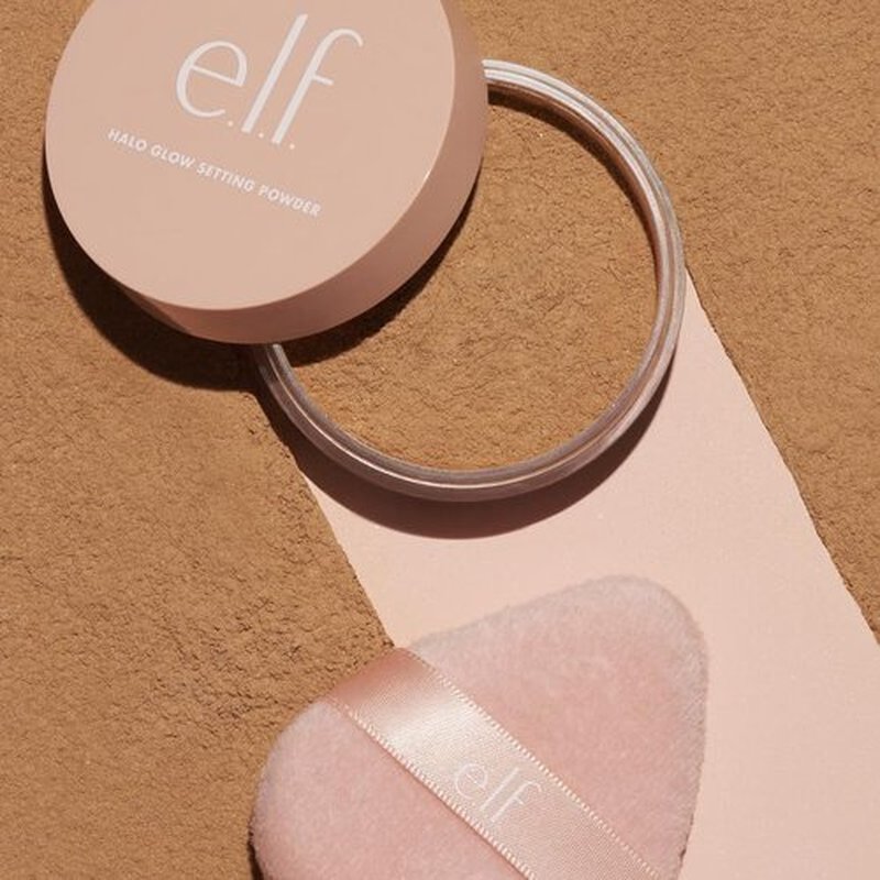e.l.f. Halo Glow Powder Puff, Soft, Reusable Powder Puff For Applying Loose Or Pressed Powders, Easily Conforms To The Face, Vegan & Cruelty-free (Pack of 2)