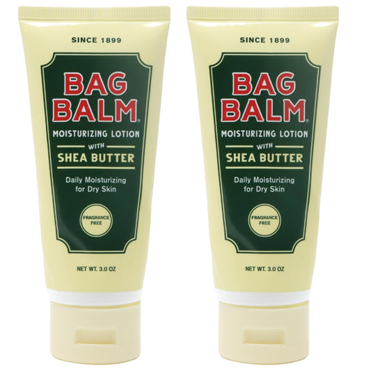 Bag Balm Moistuzing Body Lotion with Shea Butter, Daily Moisturizing for Dry Skin | Pack of 2 8oz Tubes