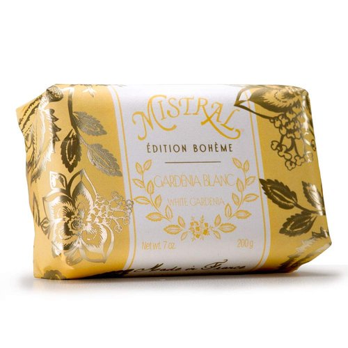 Mistral Bar Soap Boheme, White Gardenia, 2 Bars