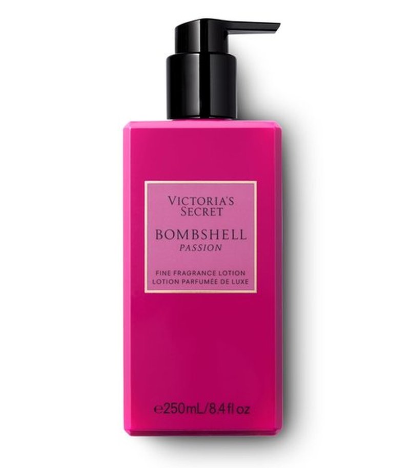 Victoria's Secret Bombshell Passion Fragrance Lotion, Notes of Sparkling Cassis, Queen Peony & Fuchsia Rose, Scented Body Lotion for Women (8.4 oz)