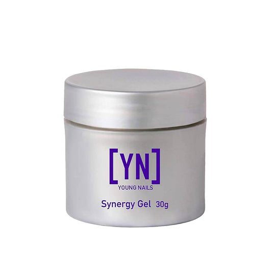 Young Nails Synergy Clear Gloss Finishing Gel - Builder Top Coat for Superior Adhesion & Strength, 15g