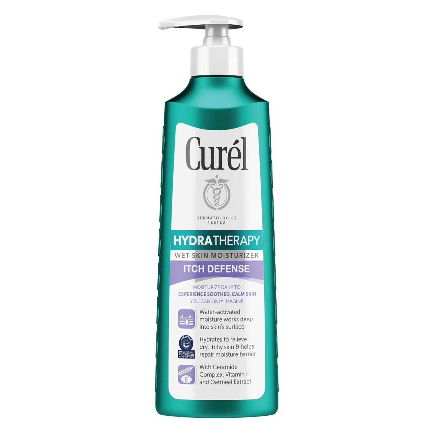 Curel Hydra Therapy Itch Defense Moisturizer - 12oz Wet Skin Lotion for Dry, Itchy Skin