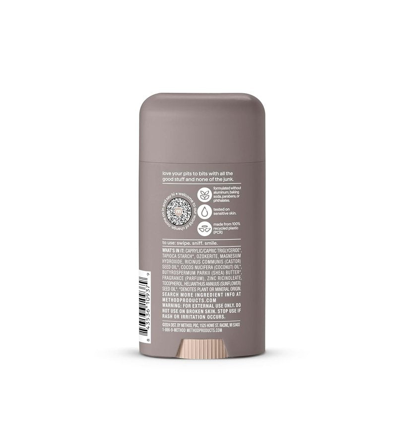Method Cedar + Cypress Deodorant - 24-Hour Odor Protection, 2.65 oz | Natural Ingredients
