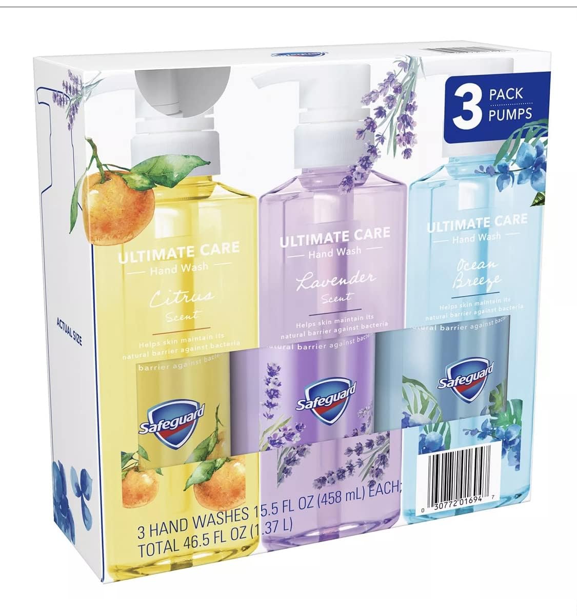 Liquid Hand Soap 3-in-1 Ultimate Care Pack, Micellar Deep Cleansing (15.5 fl. oz. 3 pk.)