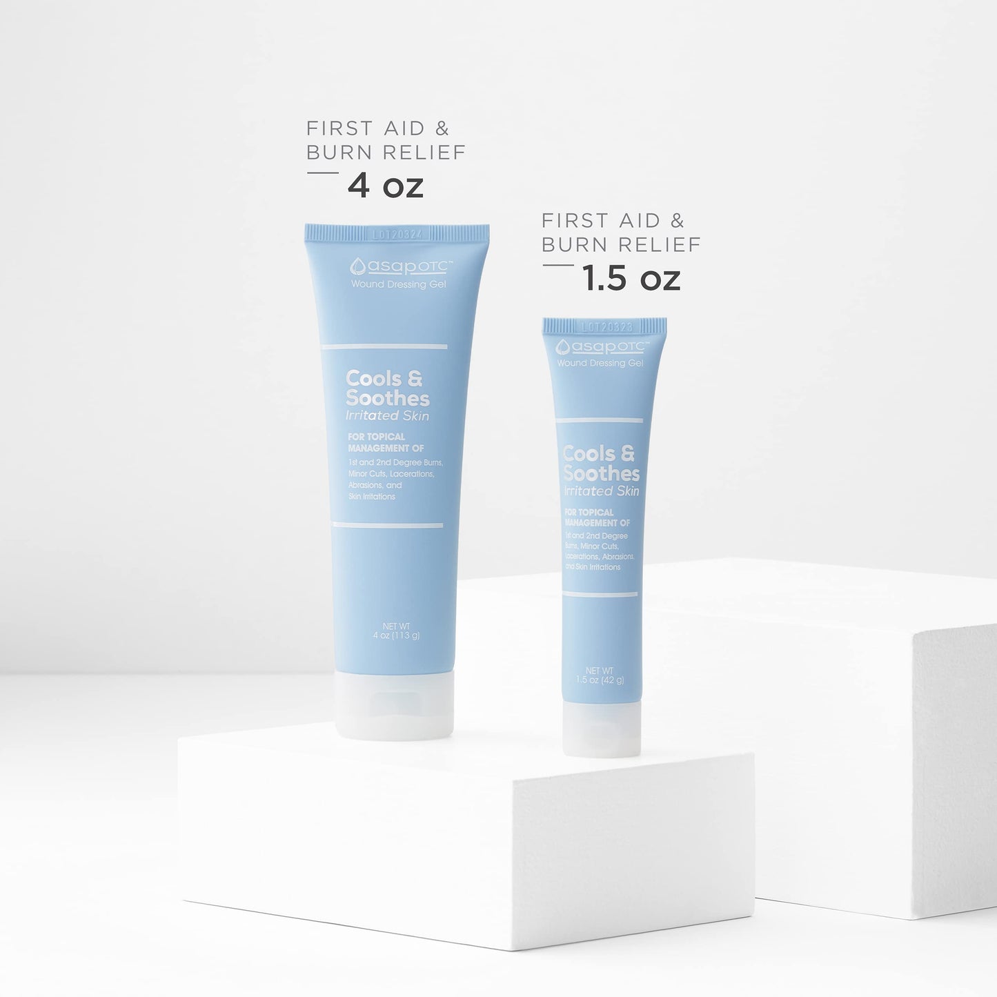 ASAP OTC Wound Dressing Gel by American Biotech Labs | SilverSol Ag₄O₄ 24 ppm Healing & Soothing Gel | 1.5 Oz