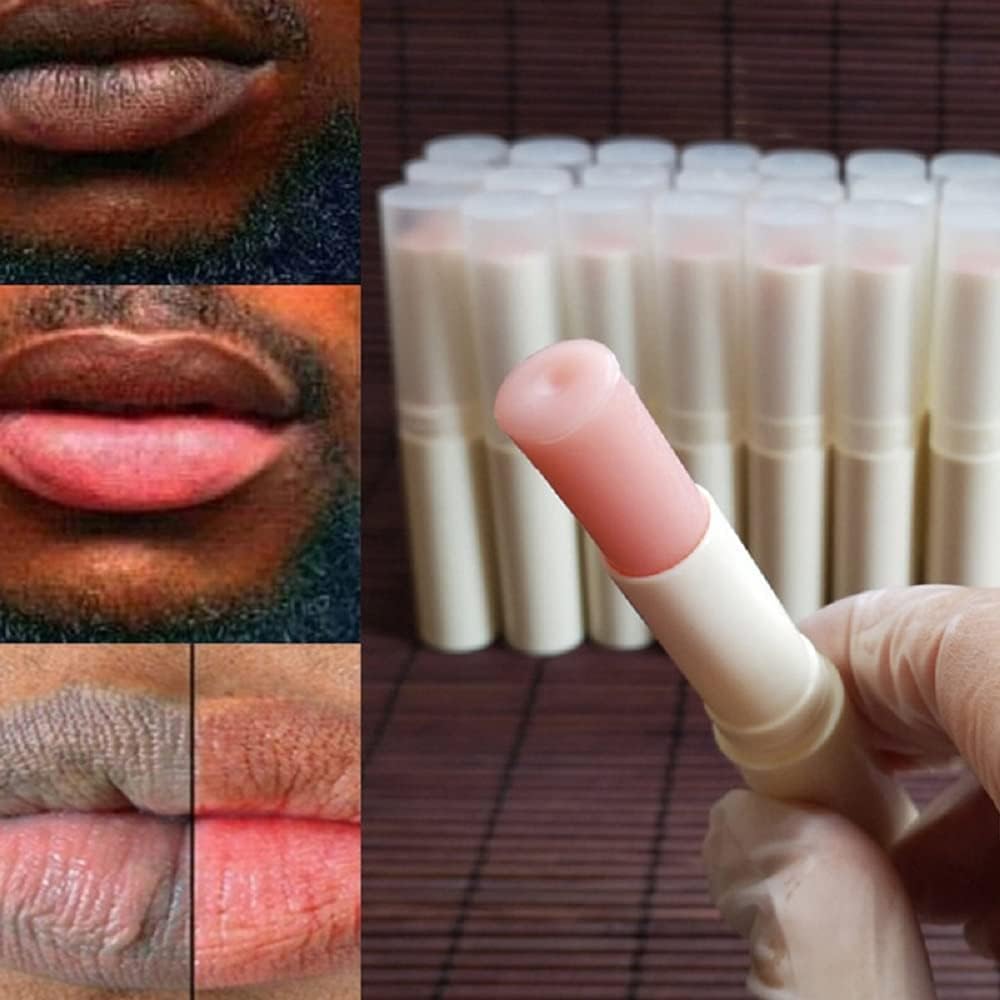 2PCS Lip Lightening Balm Dark Black Removal Exfoliation Pigmentation Fade Dull Pink Balm Anti-Crack Moisturizing Nourishing Lip Care Smokers and Non-Smokers (Pink)