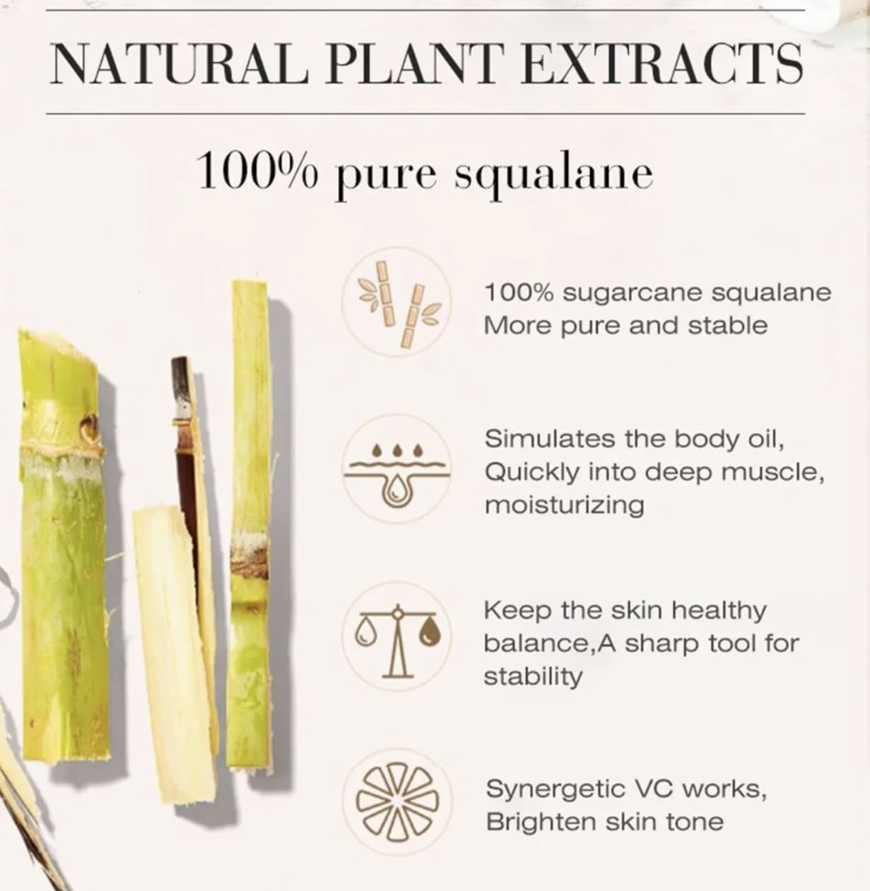 ReNew You Essentials Squalane and Vitamin C Rose Serum. Anti Aging Anti Wrinkle Brighten, Hydrate, Firm and Reveal Radiant Skin 1.0 ounces