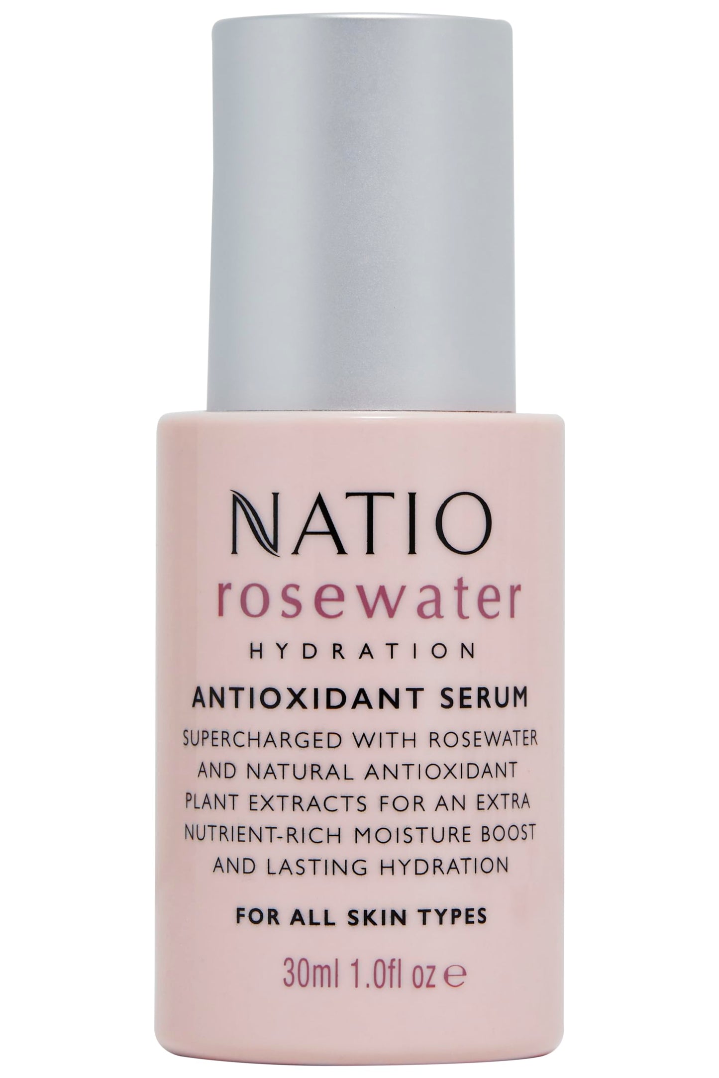 Natio Rosewater Hydration Antioxidant Serum 1 oz – Anti-Aging & Moisturizing Facial Serum with Shea Butter