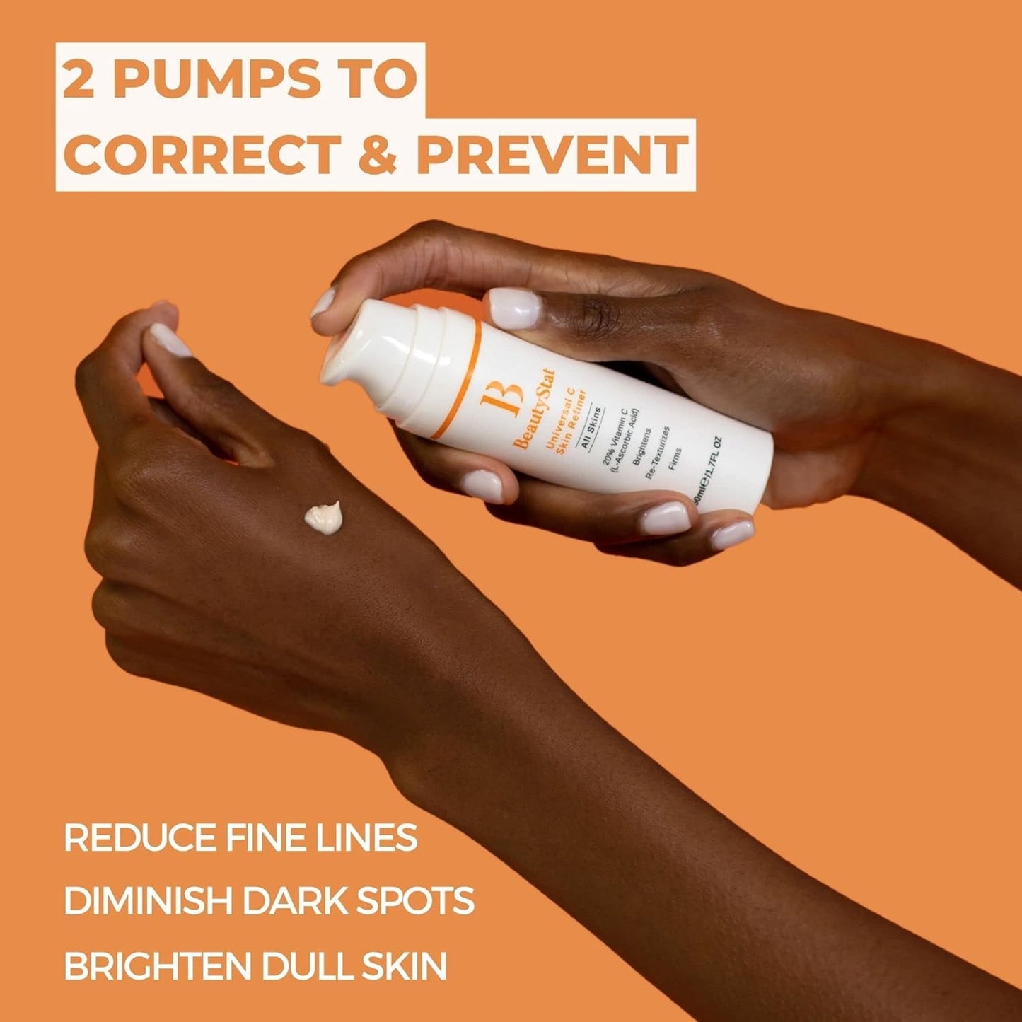BeautyStat Brighten & Strengthen On The Go Kit - Featuring Universal Microbiome Barrier Balancing Cleanser, Universal C Skin Refiner & Pro-Bio Moisture Boost Cream - 3-Piece Travel Kit