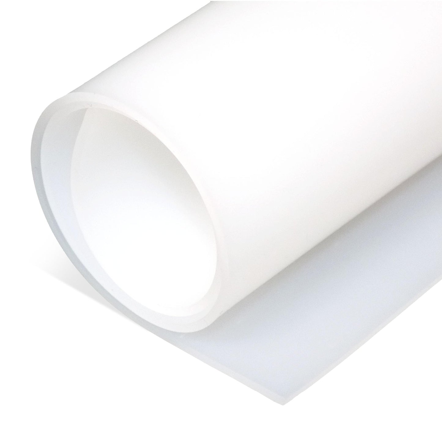Exactly Rubber - Translucent Silicone Sheet, 50A Durometer, Semi Clear, -80 to 450F Resistant, Food-Grade Placemat, 450% Elongation, Made in USA, 1/16 x 9" x 12"
