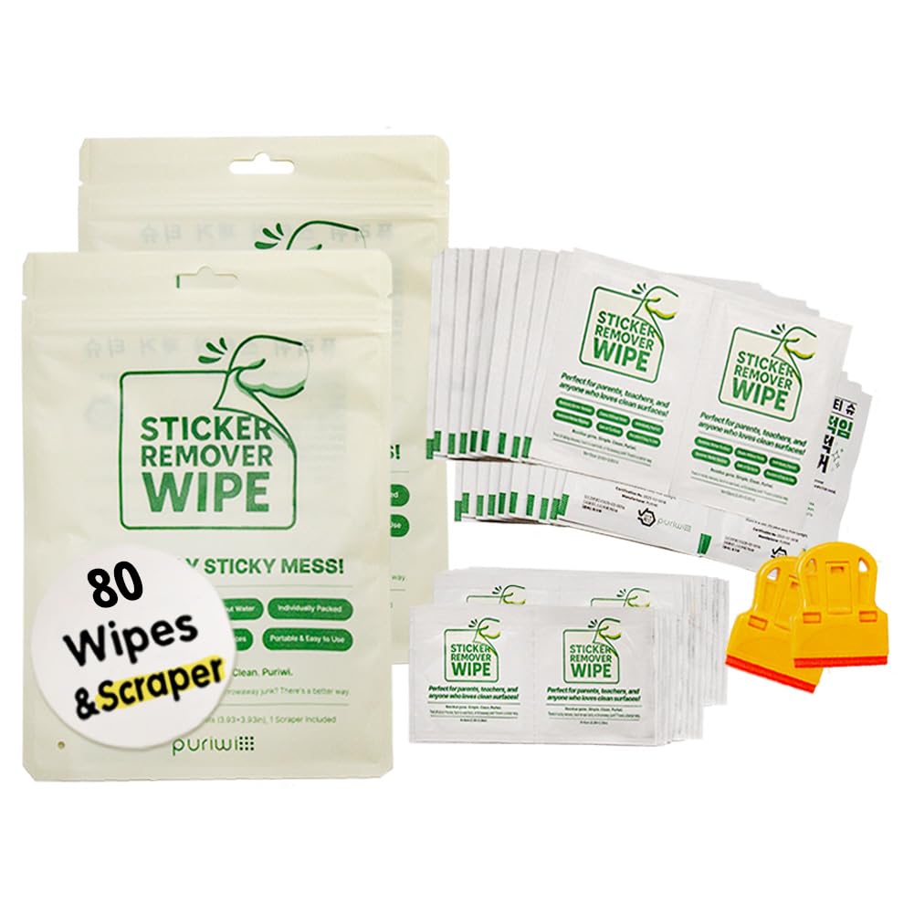 PURIWI Sticker Remover Wipes (40)
