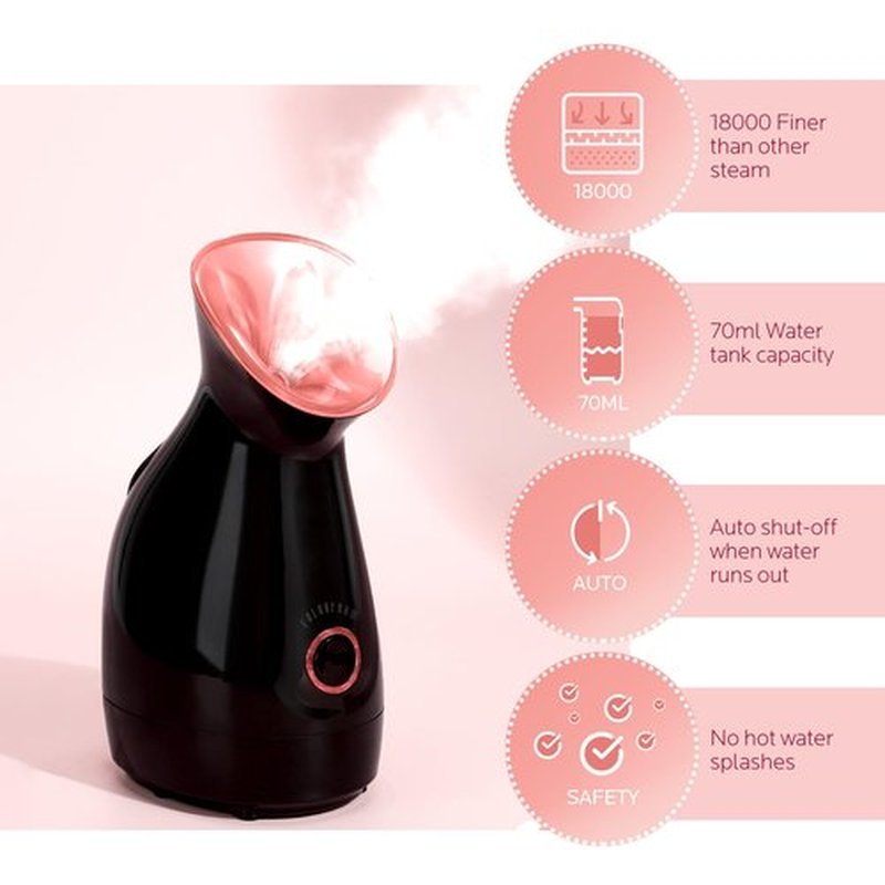 Colorfarm Facial Steamer Nano Ionic: Face Steamer Deep Cleaning Unclogs Pores - Humidifier Warm Hot Mist Home Sauna Spa for Women Men Sinuses Moisturizing
