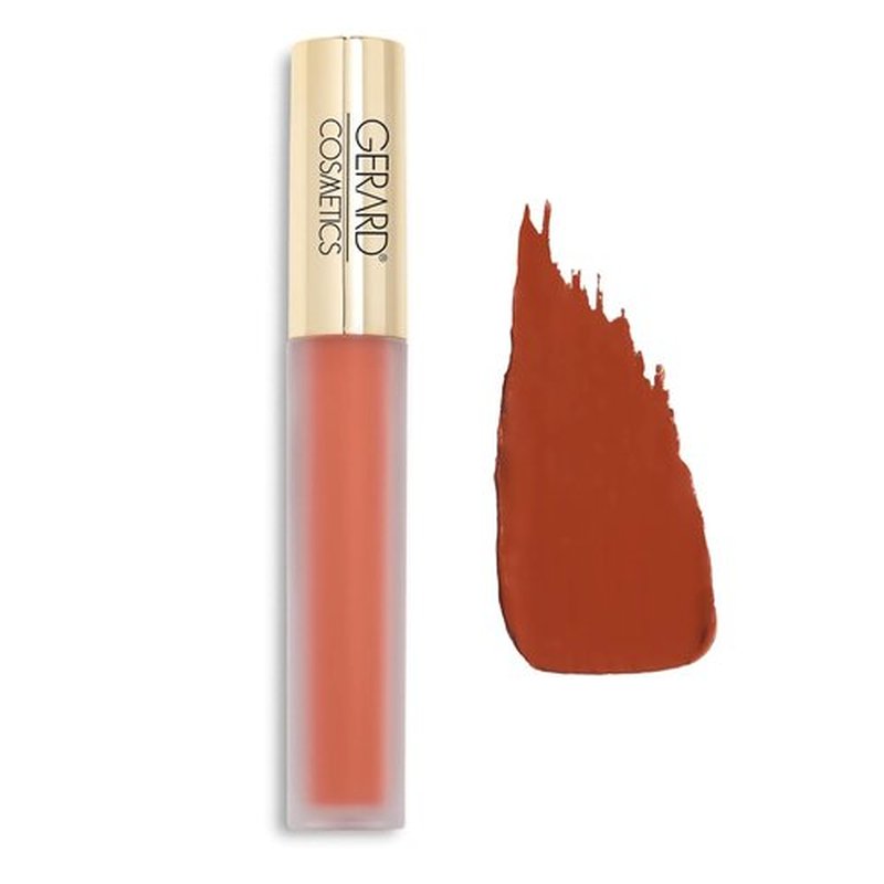 Gerard Cosmetics HydraMatte Liquid Lipstick Sedona | Warm Red Lipstick with Matte Finish | Long Lasting and Non-Drying | Super Pigmented Fully Opaque Lip Color