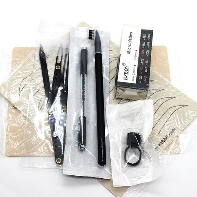 KZBOY Microblading Set Complete Microblading Kit for Profession Use (Kit One)