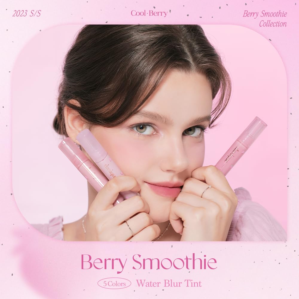 dasique Water Blur Tint #09 Very Berry | Berry Smoothie Collection | Vegan, Cruelty-free | Watery formula transfroming into silky finish