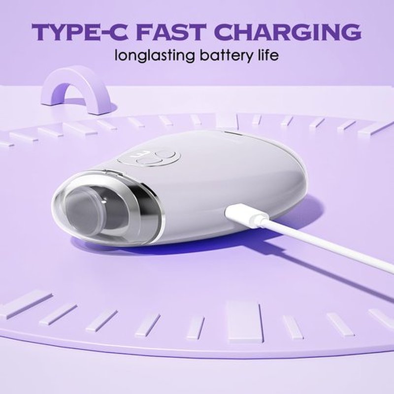 2 in 1 Electric Polishing Automatic Nail Clippers with LED Light,Electric Nail Clipper,Safe Fingernail & Toenail Clippers 3-Speed Automatic Nail Trimmer for Kids, Adults, Elderly (White)