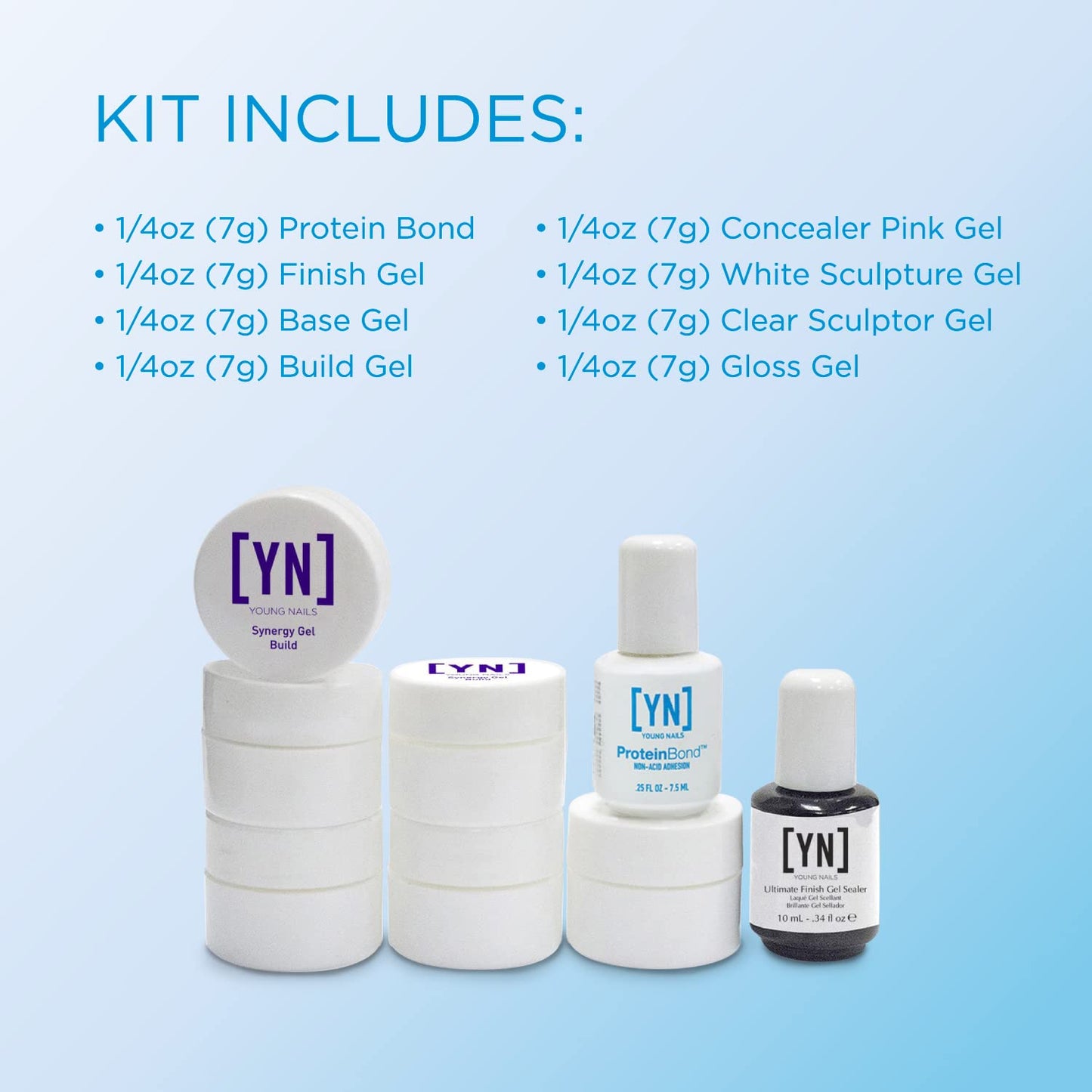Young Nails Professional Kits & Accessories for Home Nail Kit, Starter Kit, Beginners, and/or Nail Professionals