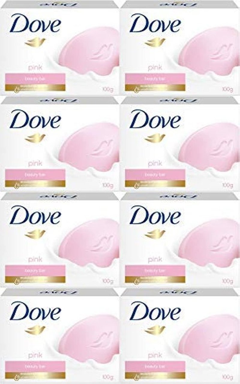 Dove Pink Beauty Cream Bar Soap, 100 Gram / 3.5 Ounce Bars (Pack of 8)