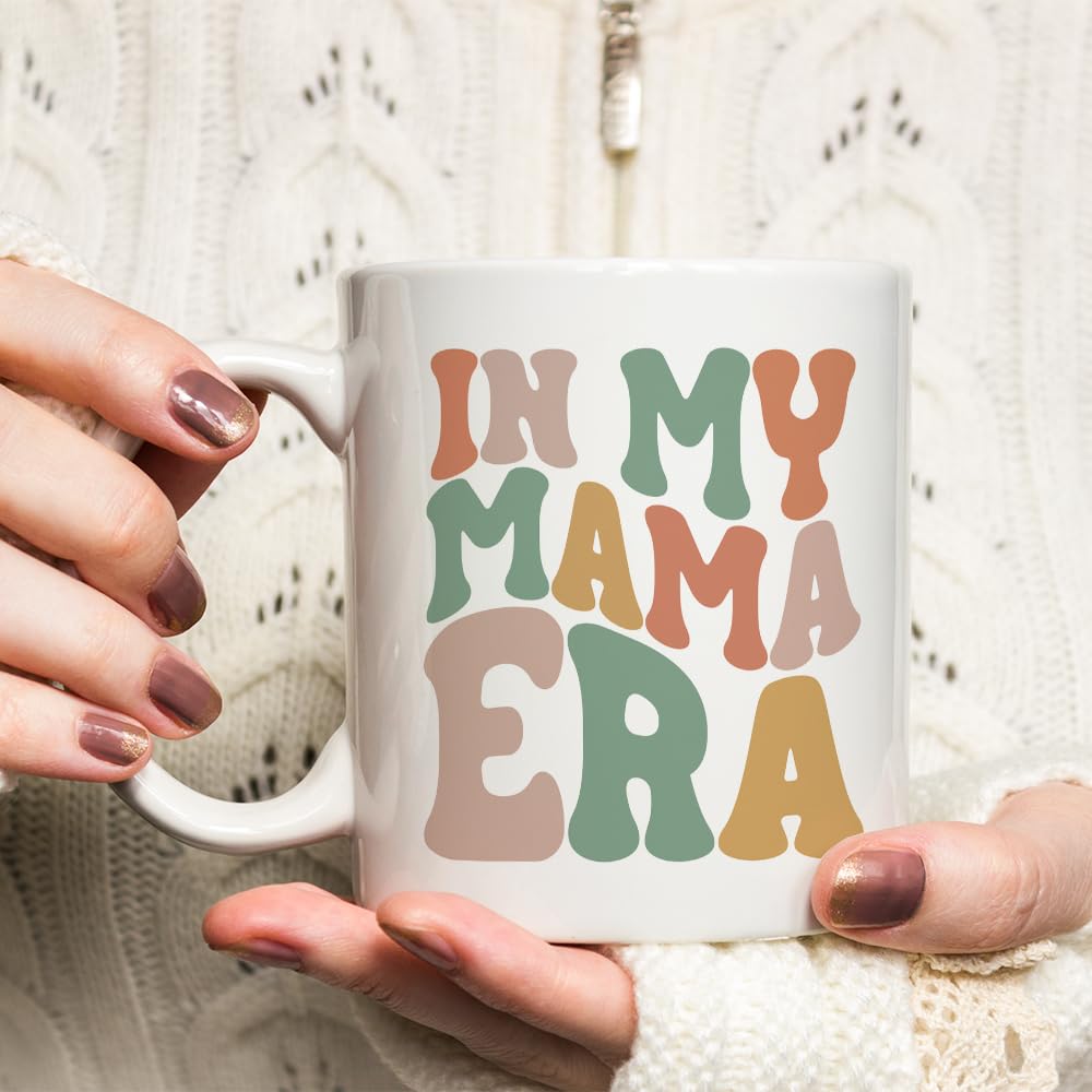 Fatbaby Mom Gifts Coffee Mug, Mothers Day Gifts For New Mom Pregnant Expecting Mama To Be, In My Mama Era Tea Cup 11oz