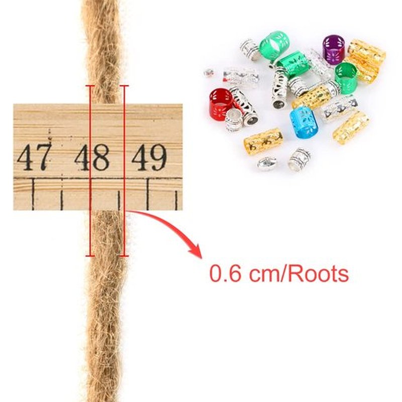DAIRESS 24 Inch Double Ended Dreadlock Extensions Synthetic Dreads 10strands/pack Synthetic Braids Thin 0.6cm Soft Handmade Reggae Hair Hip-Hop Style Dread Extensions Locks Hair(10strands/pack,27#)