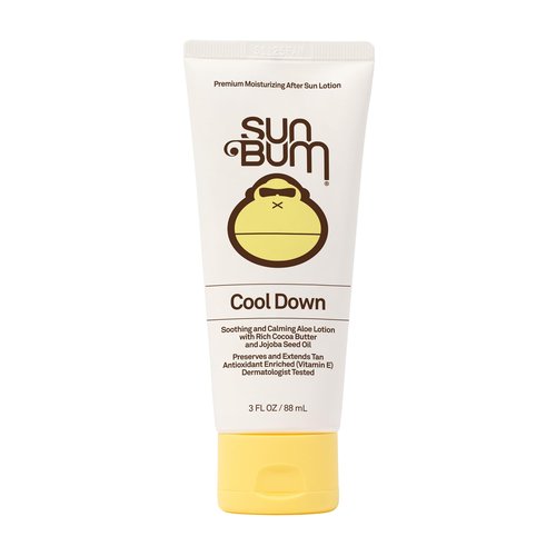 Sun Bum Cool Down Aloe Vera Lotion | Vegan After Sun Care with Cocoa Butter to Soothe and Hydrate Sunburn Pain Relief | 3 oz