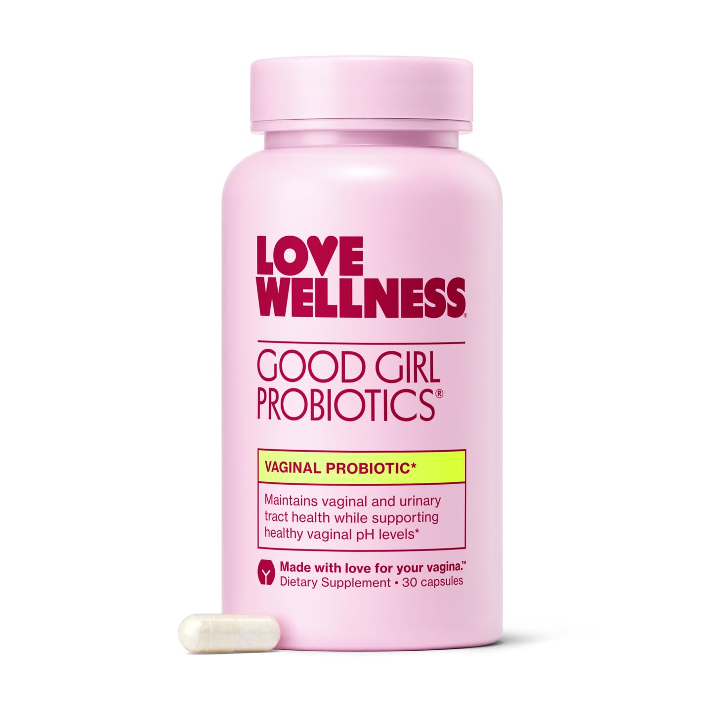 Love Wellness Good Girl Probiotics | Women’s Vaginal Health & pH Balance Supplement | 9-Strain Probiotic for Urinary Tract, Yeast, Odor & Immune Support | Gluten-Free (30-Day Supply (60 Count))