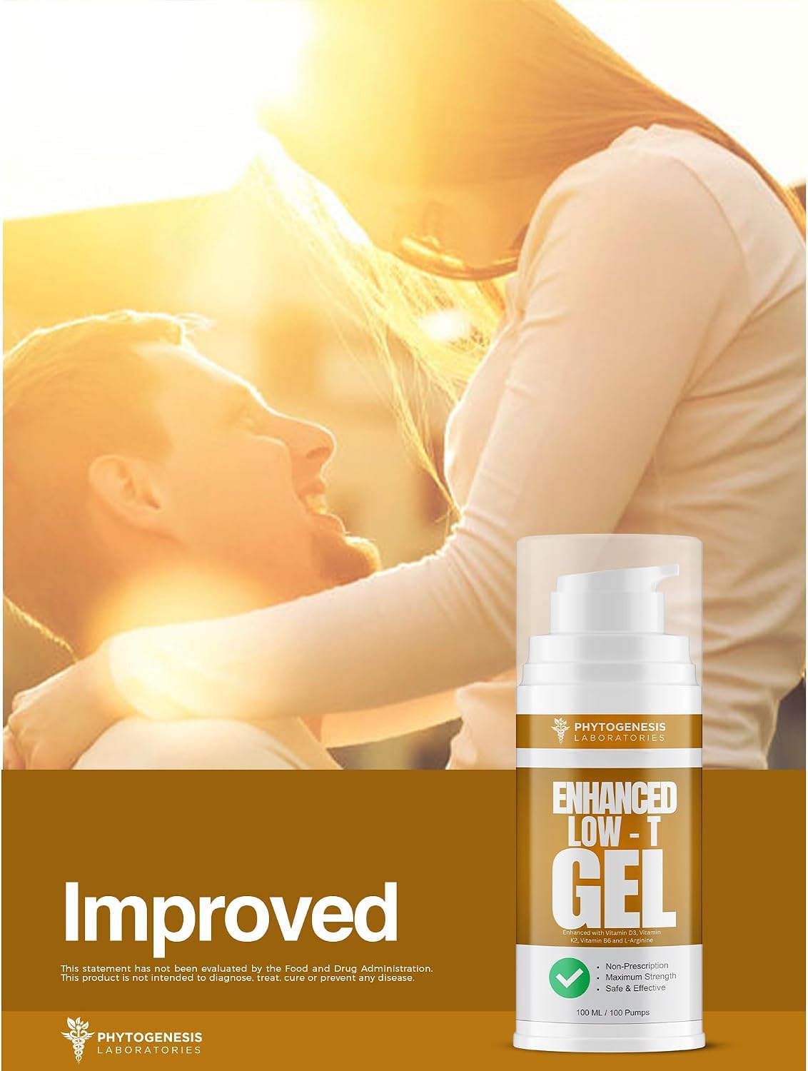 Phytogenesis Enhanced Men’s Wellness Gel, Low T Support for Men